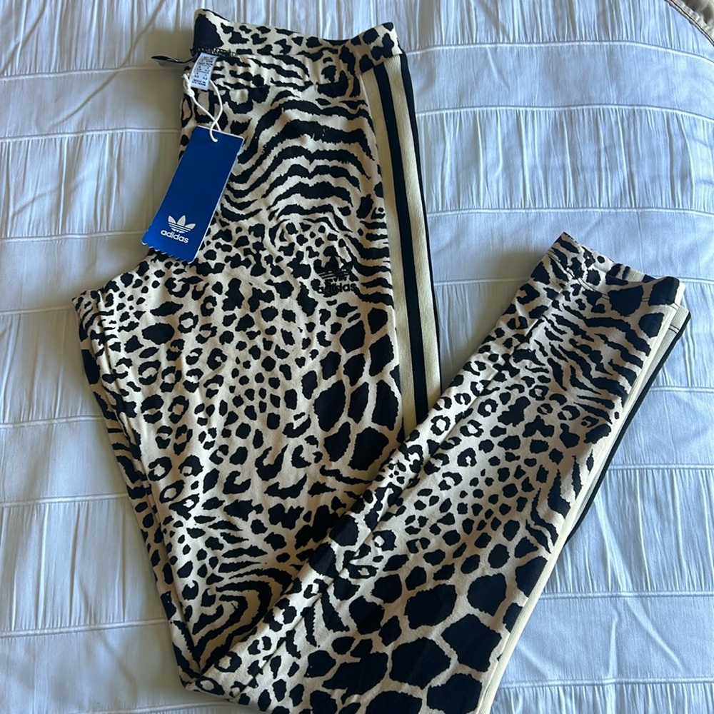 NWT Adidas animal print leggings. Medium.